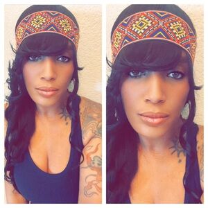 Handmade Boho Headband Size (23-23 1/2”) Elastic Back Unisex